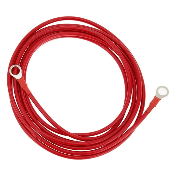 1 Pcs Battery Inverter Cable 10 AWG Gauge 10FT 3/8" Lug Battery Cable Universal for Car Vehicle Boat RV Solar Tinned Copper Red