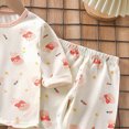 thumbnail image 6 of TOWED22 Toddler Boys Clothes Outfits Set 2Pcs Long Sleeve Print Round Neck Cotton T-Shirt Elastic Waist Joggers Warm Fall Winter(Light Pink,10-11 Y), 6 of 6
