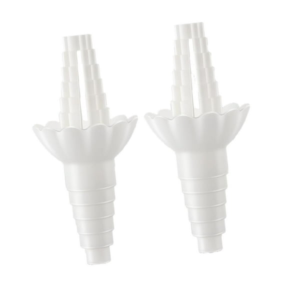 2 Pieces Universal Bottle Emptying Kit Funnel Adapter Leakproof PP Material for Kitchen and Bathroom Use