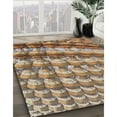thumbnail image 3 of Ahgly Company Machine Washable Indoor Rectangle Transitional Dark Sienna Brown Area Rugs, 5' x 8', 3 of 7