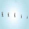 thumbnail image 3 of rygai 50Pcs #2-#10 Ball Bearing Swivel Solid Rings Fishing Connector Fishing Hooks,#4, 3 of 8