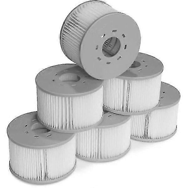 Set of 6 Filters for Inflatable Mspa Whirlpools, 106cm - 6 Replacement Filter Cartridges