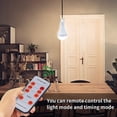 thumbnail image 2 of Solar Powered LED Bulb Portable Camping Light Emergency Light Bulb with Remote Control Adjustable Modes and Timer IP65 Water Resistant for Night Markets Outdoor Use, 2 of 7
