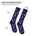 thumbnail image 2 of Compression Socks For Women And Men - Jellyfish Purple Blue Compression Socks Circulation For Workout, 2 of 2