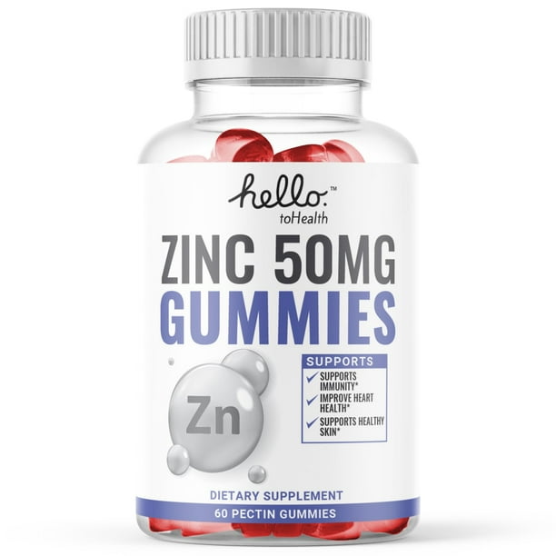 Zinc Gummies Zinc 50mg Citrate Supplement Gummy Vitamins for Immune