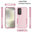 thumbnail image 2 of for Galaxy S24,S24 Plus,S24 Ultra Case,Njjex Heavy Duty Shockproof Dual Layer Rugged Full-Body Protective Phone Cover,2 in 1 Silicone Rubber Phone Case for Samsung Galaxy S24 - Pink 2024, 2 of 6