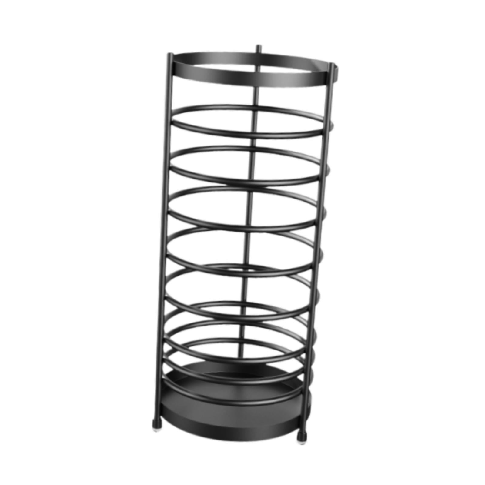 Fancyes Umbrella Stand Umbrella Rack Hollowout Multifunctional Umbrella Holder Organizer for Walking Sticks Mudroom Outdoor Household
