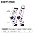 thumbnail image 2 of Lukts Sailing Marine Travel Pattern Womens Crew Soft Moisture-wicking Socks,Moisture Control Crew Socks,Mid Calf Socks, 2 of 6
