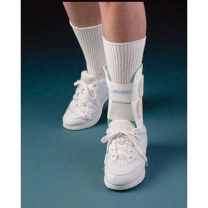 Aircast Air-Stirrup Ankle Foot Brace, White, Large, Right Leg