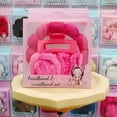thumbnail image 4 of 5 pieces/set Sponge Spa Face Wash Headband Soft and Warm Coral Velvet Hair Hoop Hair Strap Wristband Skincare Makeup Removal Shower Female, 4 of 8