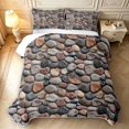 Erosebridal Multicolor Stones Quilt King,Round Rock Pattern King ...