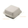 thumbnail image 4 of RUNROTOO 20Set BBQ Boxes Beige Synthetic Material Takeaway Containers for Restaurant, 4 of 8