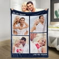 thumbnail image 3 of Custom Blanket With Photo Text Personalized Throw Customized Picture Blanket For Adult Kid Birthday Halloween Fathers Mothers Valentines Day Gift Christmas(1*Photo-75X100), 3 of 4