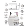 thumbnail image 3 of Combo de Gabinete para Baño con Puerta Y Cajón con Lavabo Y Monomando + Botiquín con Espejo, 3 of 5
