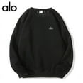 thumbnail image 6 of A-L-O yoga Outfit Unisex Hooded Sweatshirt 3Ddimensional Logo Loose Pocket CasualTop, 6 of 9