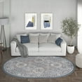 thumbnail image 3 of Madison Traditional 5' x 7' Oval Gray and Cream Polypropylene Indoor Area Rug, 3 of 9