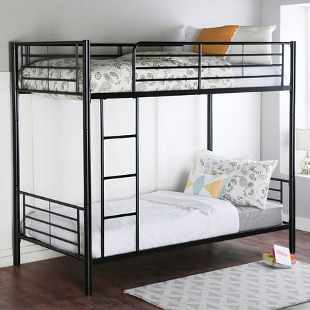 Bunk Bed Ladder Hooks Ktaxon Twin Over Twin Metal Bunk Bed Frame Ladders Convertable Separates Furniture Kids ()
