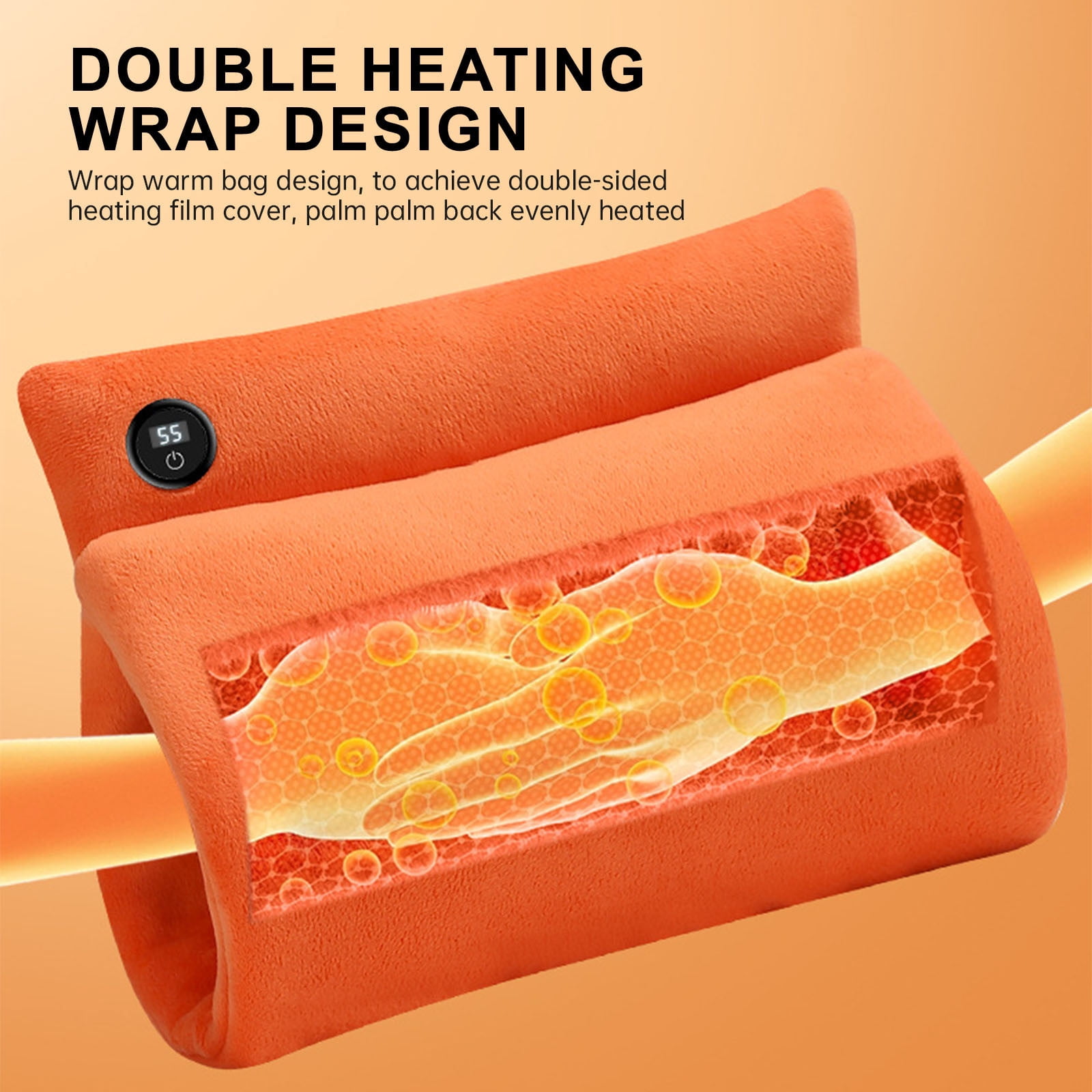 Djunllk Hand Warmers - Winter Portable Graphene Electric Hand Warmer, Reusable Heating Pad