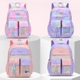 thumbnail image 2 of Mochila escolar con arcoíris para niños y niñas, morral de hombro de princesa, morral escolar para adolescentes QYM unisex, 2 of 2