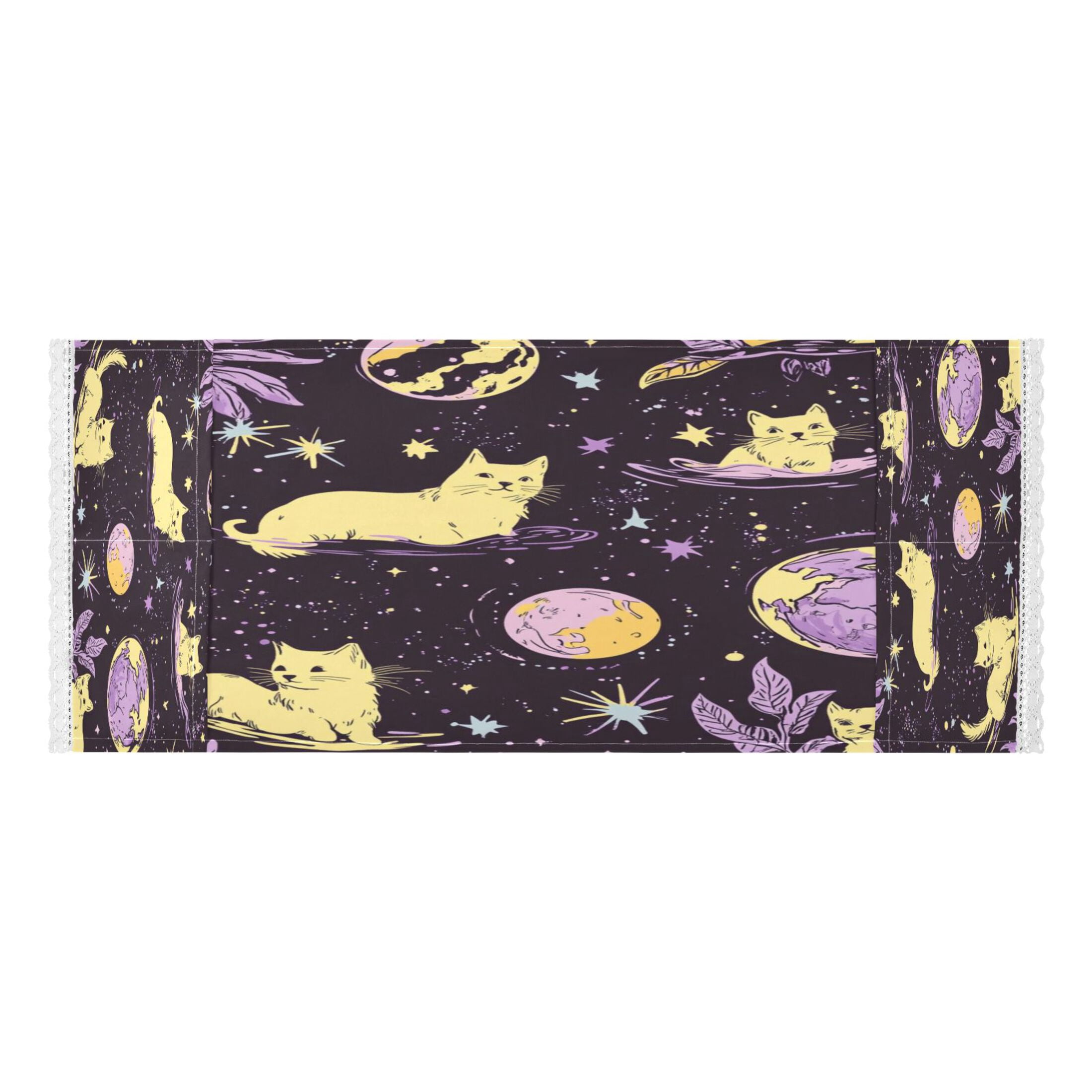 WOBOGO Yellow Cats Artistic Pattern Washing Machine Cloth Dryer Refrigerator Top Cover Protective Non-Slip Mat For Kitchen Laundry