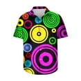 thumbnail image 4 of Fankiway Mode Hommes Confortable Impression Manches Courtes Col Rabattu Chemisier Hommes Chemises Manches Courtes Casual Revers Chemise à Col, 4 of 5