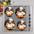 thumbnail image 2 of Bahomeck Gas Stove Burner Cover Set Of 4,Cartoon Chef Holds Up Spoon While Standing Metal Electric Stove Burner Covers,Protecting Gas Stoves,Kitchen Decor，8 Inch And 10 Inch, 2 of 2