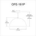 thumbnail image 2 of Dainolite OFE-161P-MB Pendant, 2 of 3