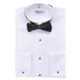 thumbnail image 2 of Berlioni Men's 	Wing Tip Collar Tuxedo Bow-tie Dress Shirt White, 2 of 2