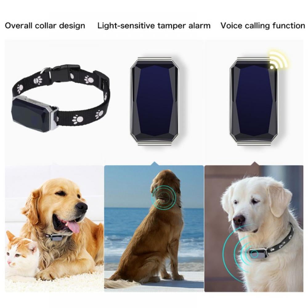 GPS Tracker, No Monthly Fee, Real-Time Tracking Collar Device, APP Control for Dogs and Pets Activity Monitor(Black) - Walmart.com