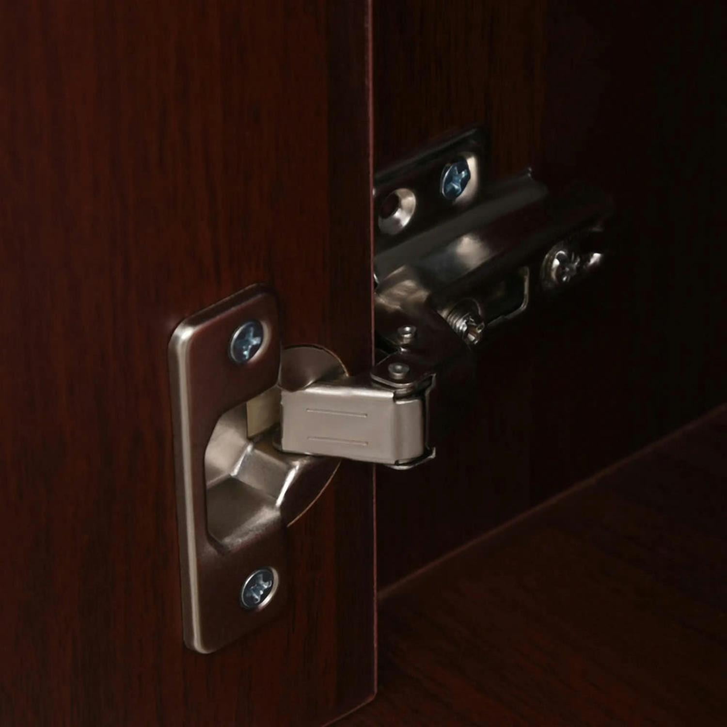 Demi Bonn Rolling Filing Cabinet with Castors, File Cabinet Printer Stand with Drawer and Cabinet for Home Office, Brown