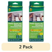(2 pack) Duck Brand 84 in. x 120 in. Rolled Window Insulation Film Kit, Fits Patio Doors or XL Windows