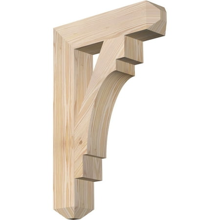

Ekena Millwork 3 1/2 W x 16 D x 24 H Merced Craftsman Smooth Bracket Douglas Fir