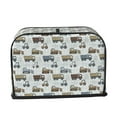 thumbnail image 2 of Balery Tractor and Dumper Pattern Oven Cover Kitchen Bread Machine Protector, 2 Slice Toaster Cover for Home, Anti Dust Fingerprint Coaster Cover, 2 of 7