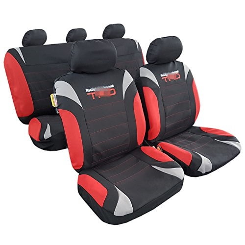 red and black seat covers walmart