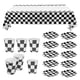 thumbnail image 3 of 1 juego de vajilla desechable blanca y negra para fiestas temáticas de carreras, suministros para reuniones, decoración para fiestas temáticas, manteles, vasos, vajilla desechable, suministros para, 3 of 4