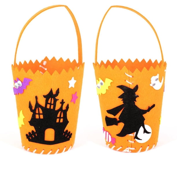 Halloween Bag Bag Eva Candy Bag Diy Lindo Bolso De Calabaza Sprooky Funny Bag Craft Juguetes Festival Suministros De Decoración,4 Pcs seitruly HA047125-03