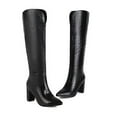 thumbnail image 5 of Tejiojio Fall Clearance Fashion Large Size Boots Women Long Tube Snake Print Boots Low Heeled Pointed Shoes Boots Knight Boots, 5 of 5