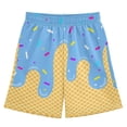thumbnail image 2 of Lovzfmll Toddler Boy's Shorts, Mid Rise Slim Fit Bermuda Shorts, Summer Casual Outfits for 2-3 Years, 2 of 9