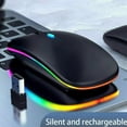 thumbnail image 7 of Wireless Mouse with BT and 2.4G, for Computers and Laptops, 3 Adjustable DPI Levels, Mute Operation, Long Battery Life with Colorful Backlight, 7 of 7