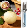 thumbnail image 6 of Xuniizn Apple Corer and Slicer, Adjustable Apple Cutter Slicer with Corer Divider, 3-in-1 Kitchen Tool for Effortless Prep, Stainless Steel Blade, Apple Peeler and Corer for Pie, Salad, Blue, 6 of 8