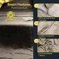 thumbnail image 3 of ArthCrafted 100% Austrian Eucalyptus Tencel Duvet Cover Queen, Luxury Cooling Comforter Cover Set 8 Corner Loops, 1 Hotel Duvet Cover, 2 Shams, Silky Soft, Lightweight (Oat Milk, 3PC Queen), 3 of 7