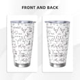 thumbnail image 3 of Salouo Chemical Formulas Print 20oz Tumbler with Lid,Stainless Steel Vacuum Insulated Tumbler Durable Insulated Coffee Mug Thermal Cup with Splash Proof Sliding Lid-Straw Two-piece Set, 3 of 8