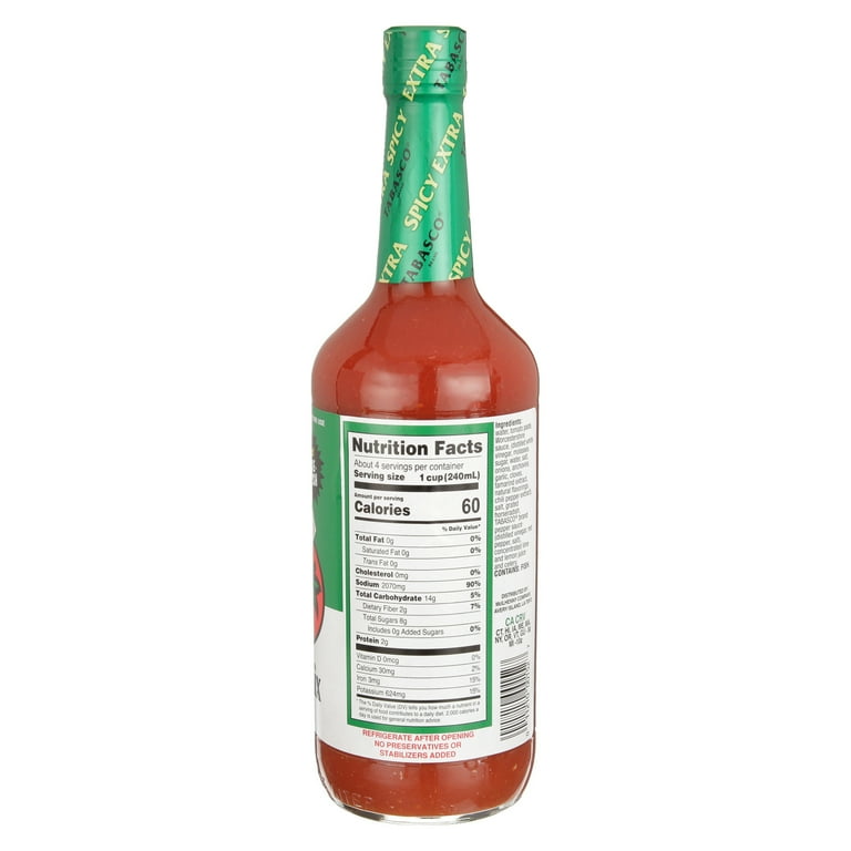 TABASCO Bloody Mary Mix - Spicy 32oz - Walmart.com