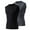 02#black/grey, variant on 2 Pack Mens Sport Compression Base Layer, Athletic Sleeveless T-Shirt-02#Black/White-M