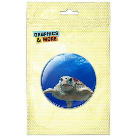 

Loggerhead Sea Turtle Ocean Scuba Diving Refrigerator Button Magnet