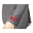 thumbnail image 6 of Men Suit BERLUSCONI Turkey 100% Italian Wool Super 180's 3pc Vested #Ber9 gray, 6 of 8