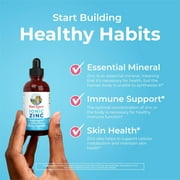 MaryRuths Kids Zinc Liquid Drops Ages 4+, USDA Organic, Skin Health, Immune Support Mineral, Berry Flavor, Vegan, 1 Count, 2 fl oz