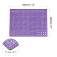 thumbnail image 2 of Uxcell 2pcs A4 Self-Healing Cutting Mat 12"x9" Double-Sided Craft Cutting Board for DIY Art Work Cutting, Purple, 2 of 7