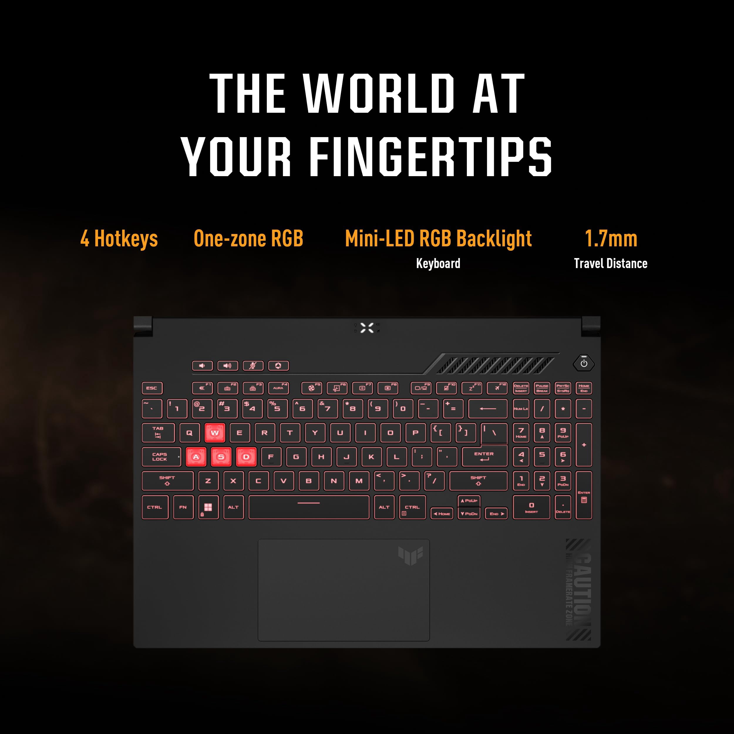 ASUS TUF Gaming A15 Gaming Laptop, 15.6" FHD 144Hz, 100% sRGB Display, GeForce RTX 4060, AMD Ryzen 5 7535HS, 16GB DDR5, 512GB PCIe SSD, Wi-Fi 6, Windows 11, FA507NV-EH53