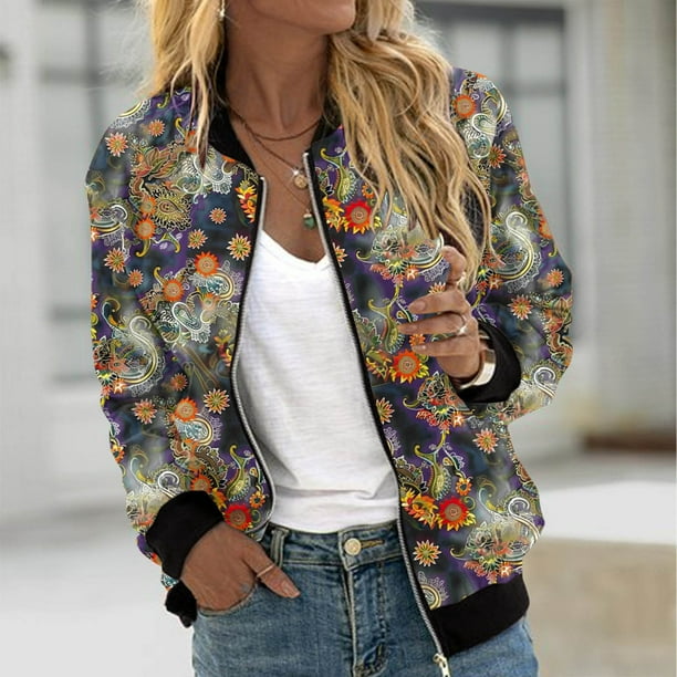 Sudadera informal de manga larga con capucha y chaquetas para mujer Sudadera holgada de manga larga con cremallera Chaqueta informal de béisbol de punto grueso Chaqueta de poliéster para mujer